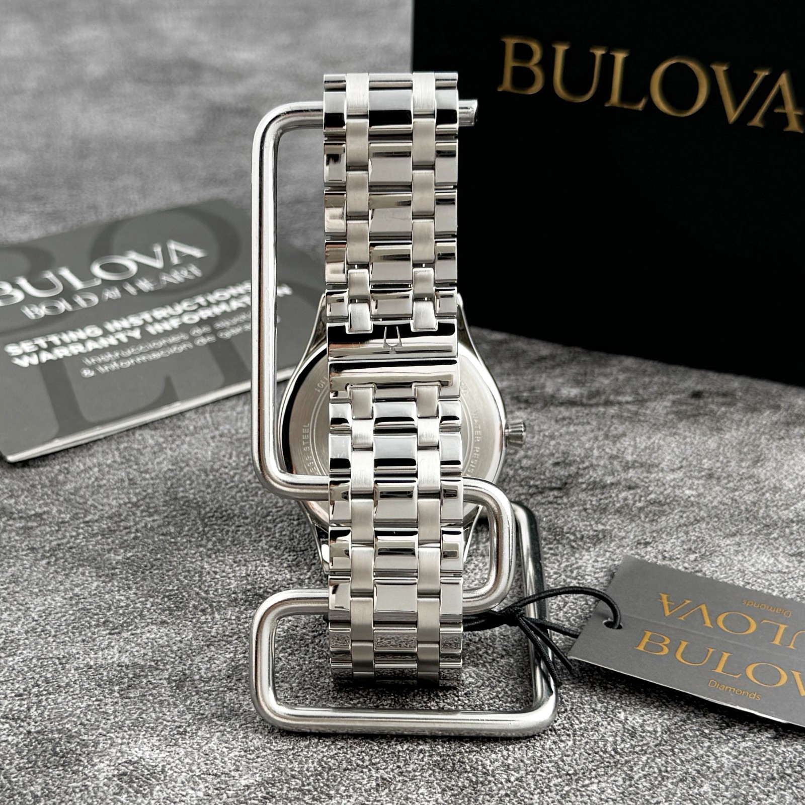 Bulova Classic Collection men Stainless Steel watch Gray Dial Men’s Watch 96B261