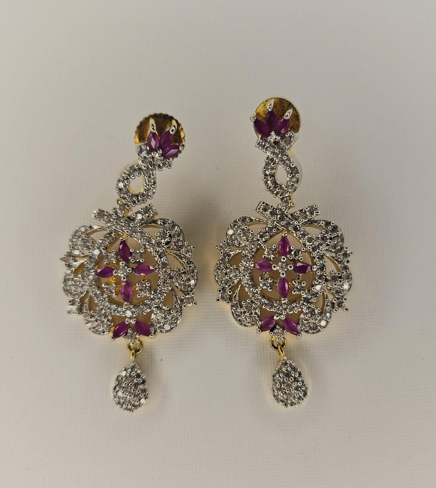 Gemstone Chandelier Dangle Drop Earrings
