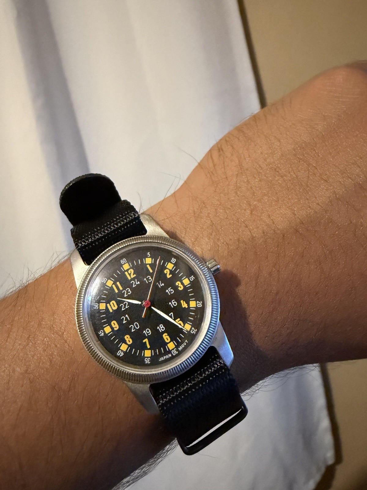 Vintage Type A-D Mil Spec W-6433 Men’s Quartz 31.5mm Military Field Watch