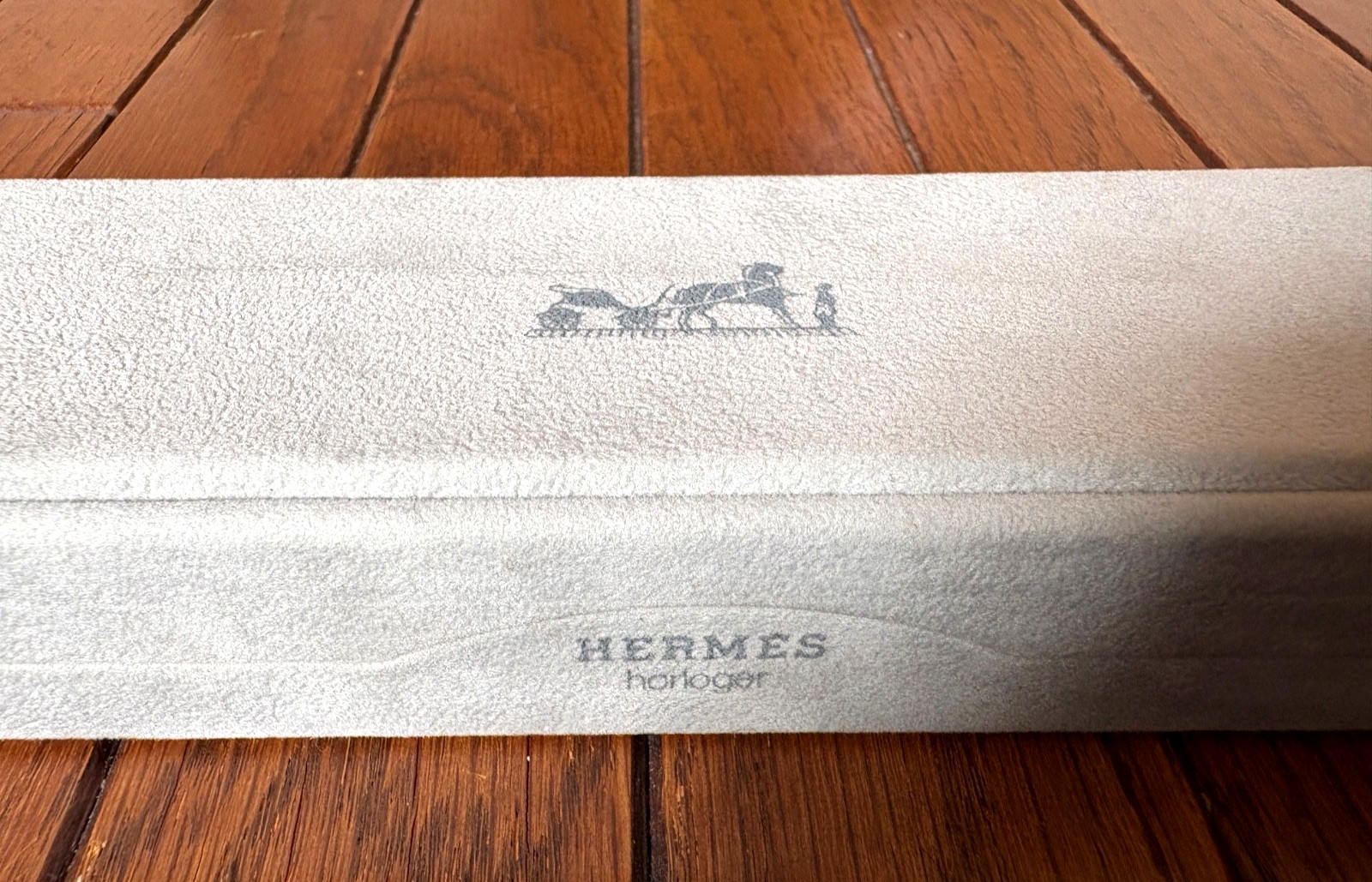 Hermes genuine Empty Watch case made of Leather Good Condition #M80