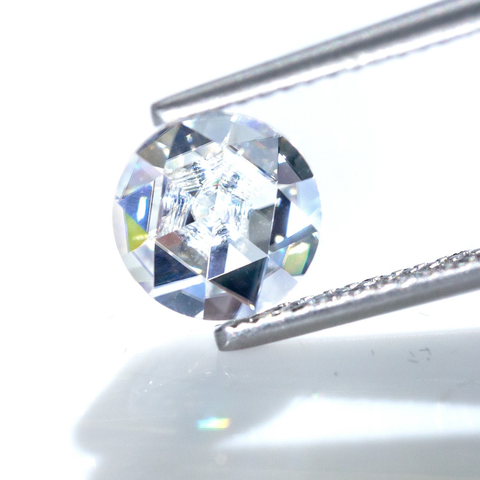 2-12mm Round Shape Flat Rose Cut Moissanite Loose Stone D Color VVS1 Gemstones