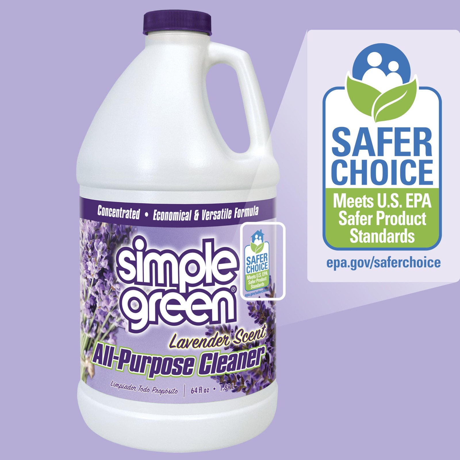 Simple Green All Purpose Cleaner Concentrate 64 Fl Oz (Pack of 1), Purple