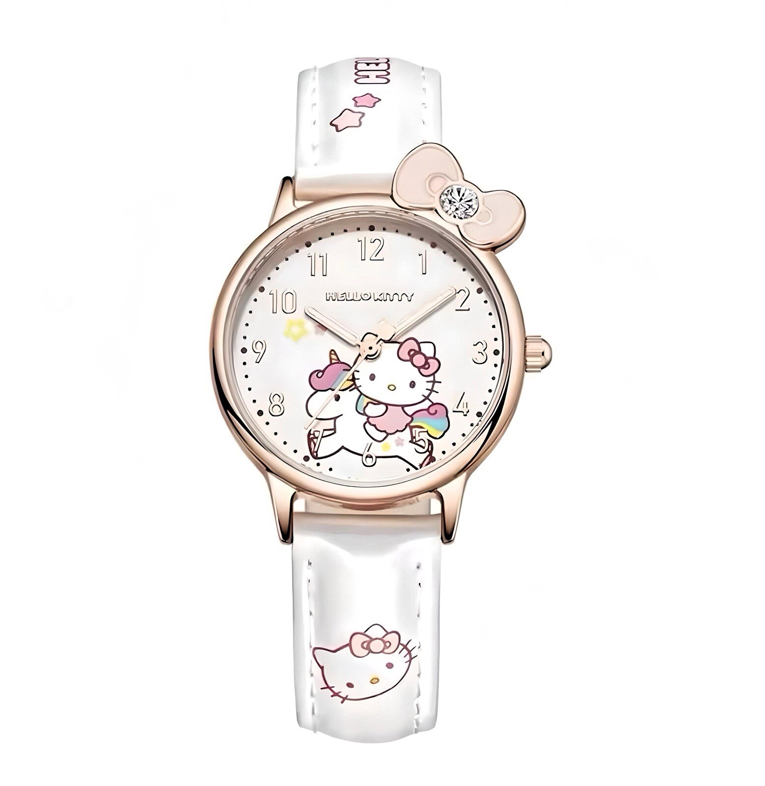 Hello Kitty Kids Waterproof Quartz Watch – White
