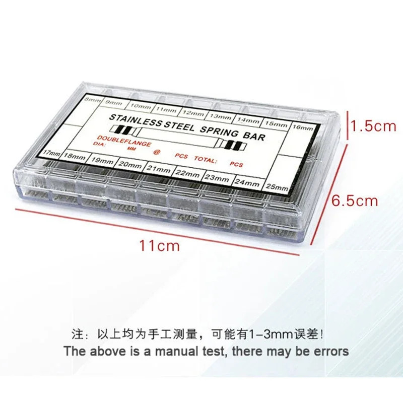 Watch Repair Kit 360PCS Spring Bars 1.5mm 1.8mm Stainless Steel Link Pins Tool