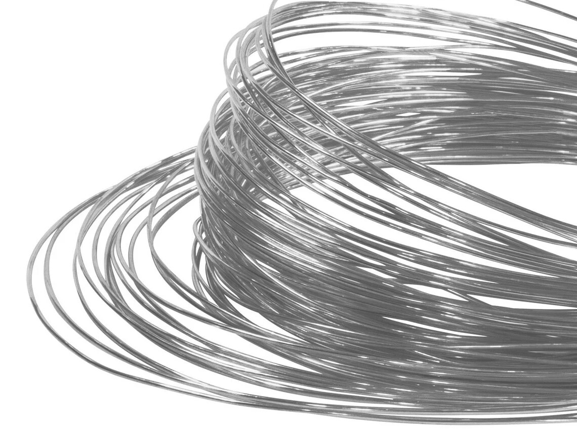 14K Gold SOLID ROUND WIRE Yellow OR White HALF HARD 16 18 20 22 24 26 Gauge