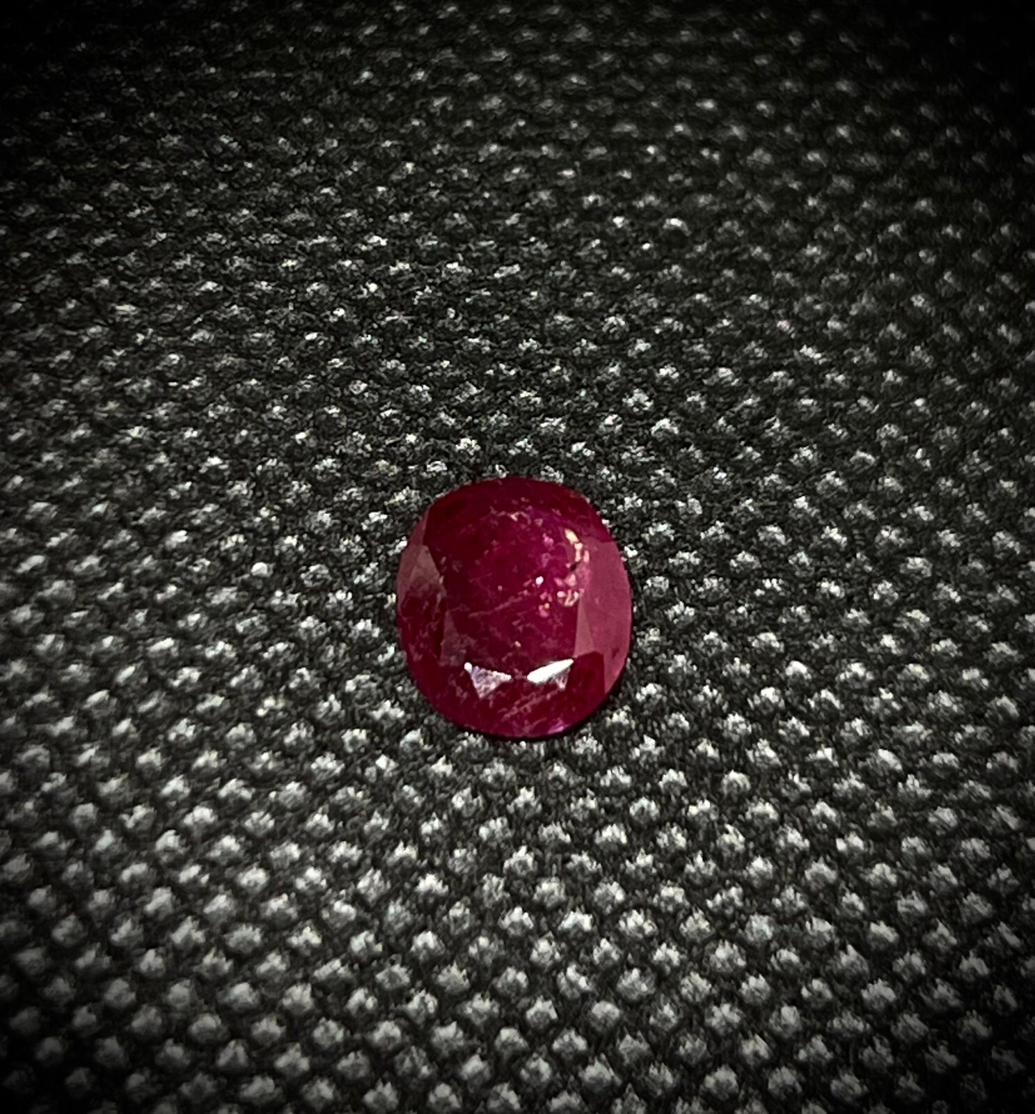 2.025 Cts Oval Red Natural Ruby Very Rare Heavily Included Untreated @Madagascar