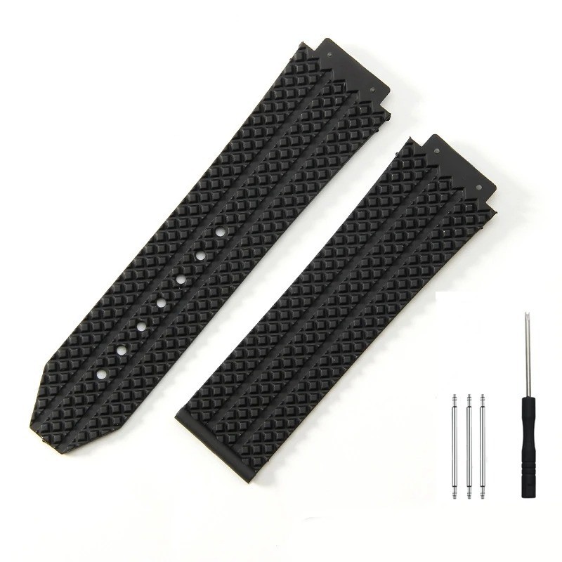 26*19mm 24*17mm For Hublot BIG BANG Classic Fusion Watch Strap Soft Rubber Band