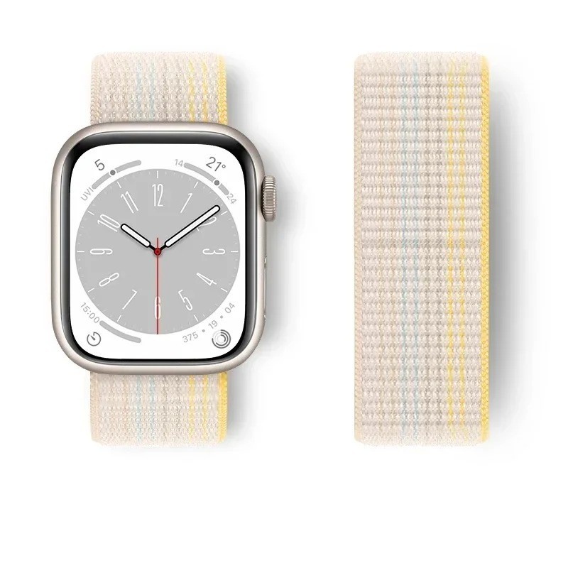 Nylon Loop Strap For Apple Watch Band 38-45mm Ultra 49mm Series 4-9 SE