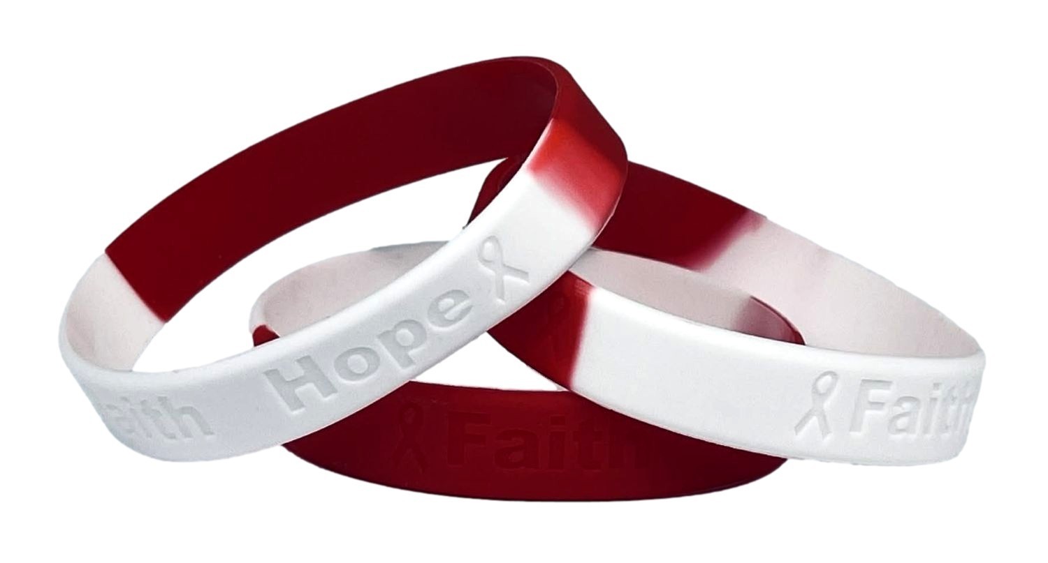 1 – Head and Neck Cancer Awareness Silicone Bracelet – High Quality