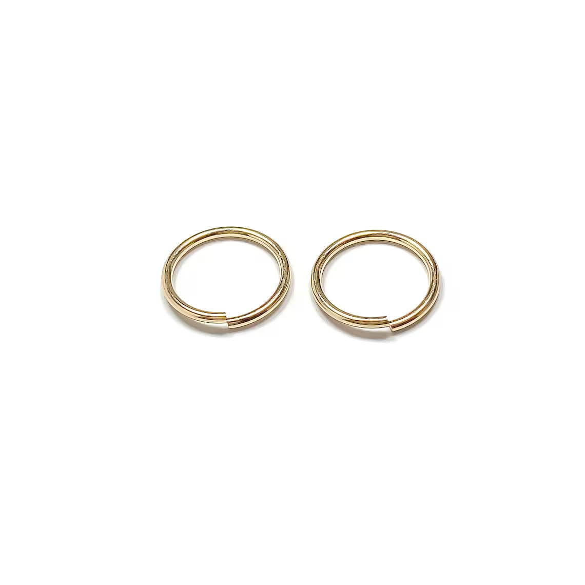 Solid 10K Gold Cartilage Hoop, Tiny Gold Cartilage Earring, Dainty Helix Hoop