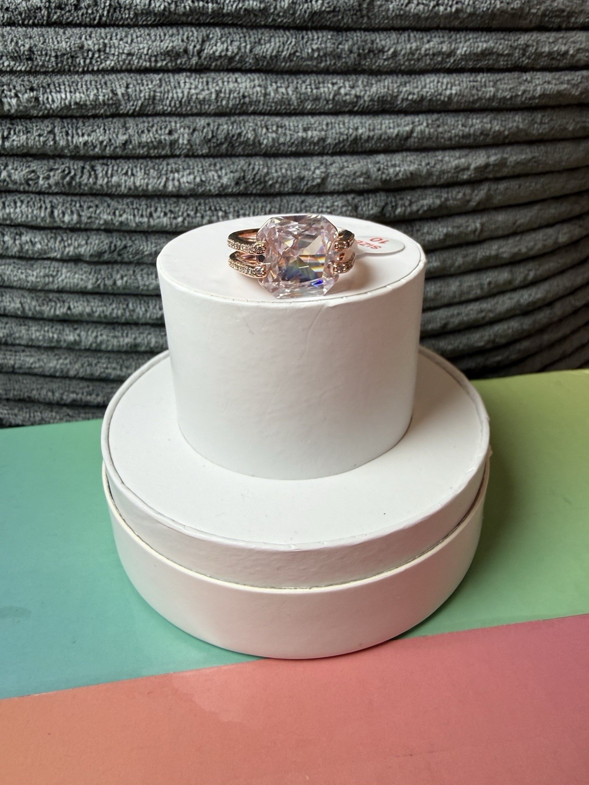 BP OG Ring Size 10 “Endless Horizon” Diamond CZ on Rose Gold Plating