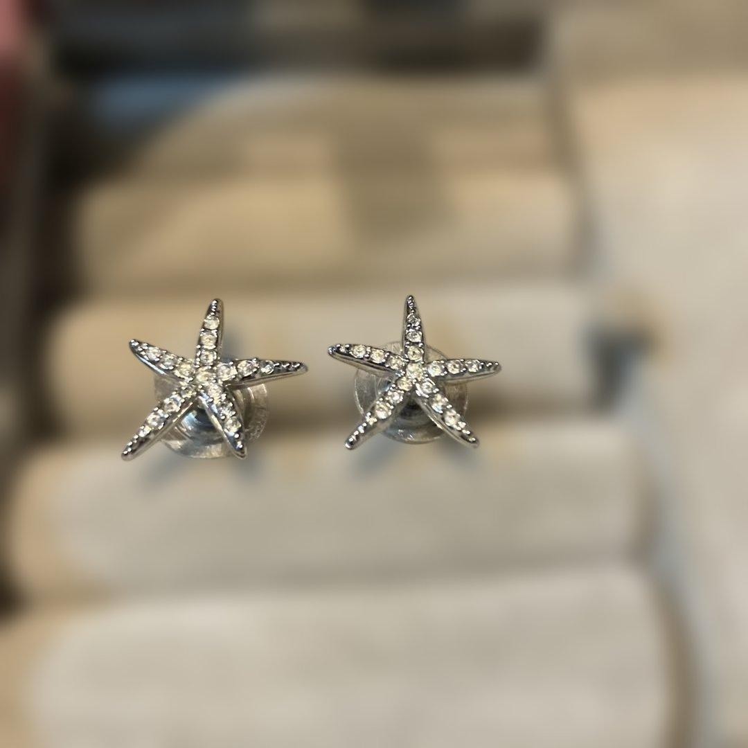 Swarovski Starfish Earrings Used Sparkling Jewelry Not specified