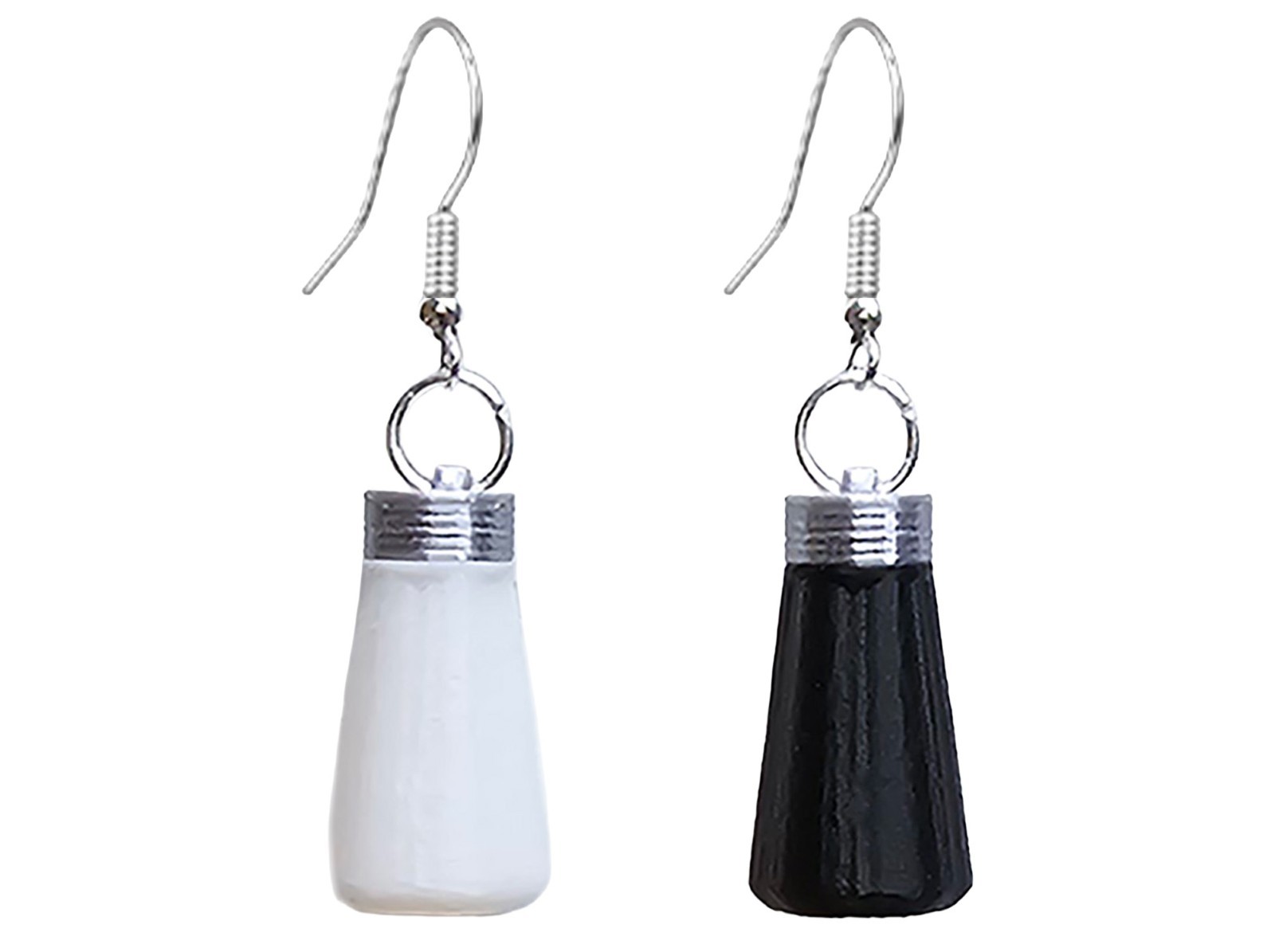 Salt and Pepper Shaker Earrings Funny Food Kitchen Dangle Jewelry Gift