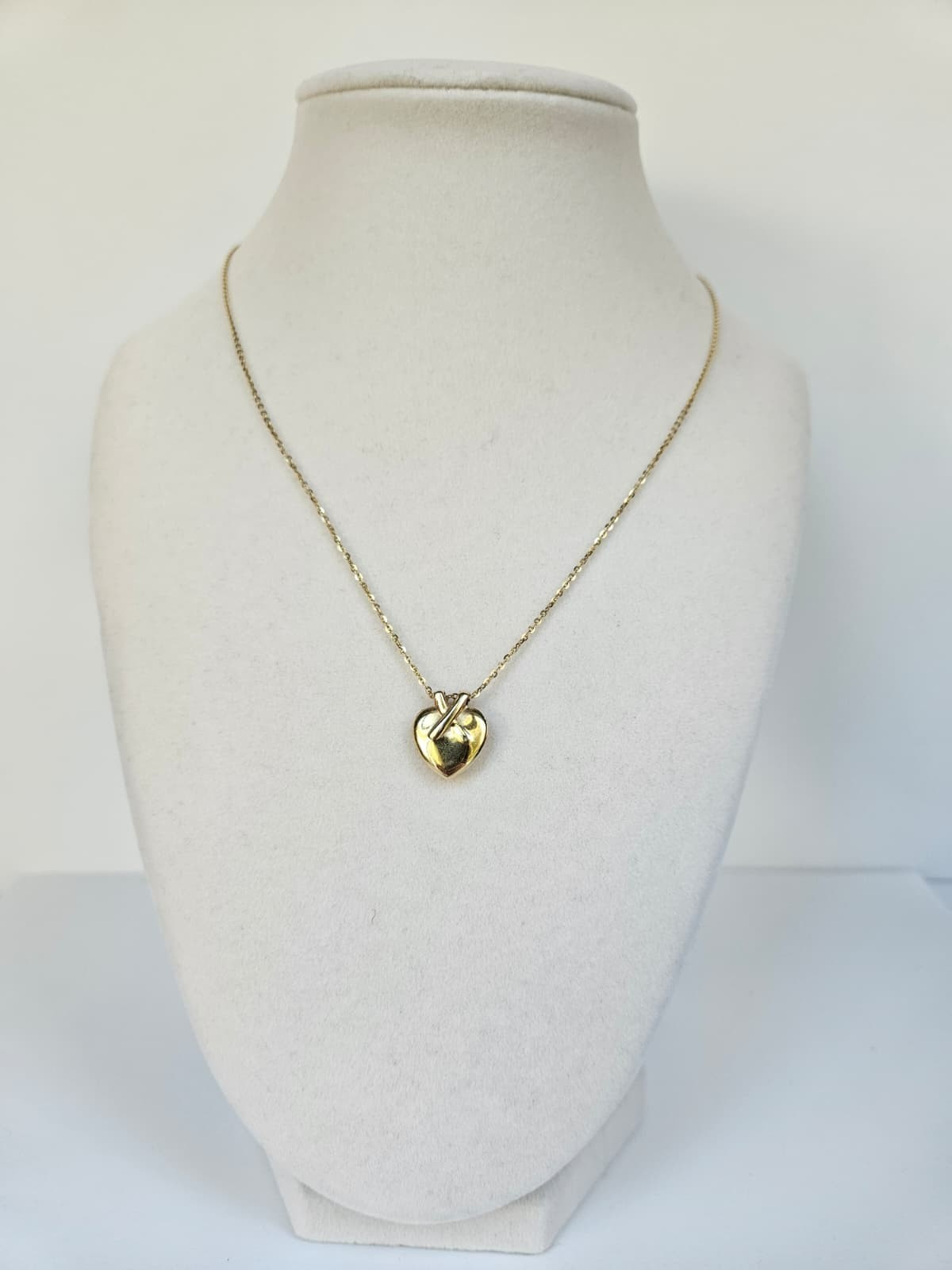 14K Solid Gold Diamond Cut Cable Chain Necklace Gold Plated Pendant 17in Women