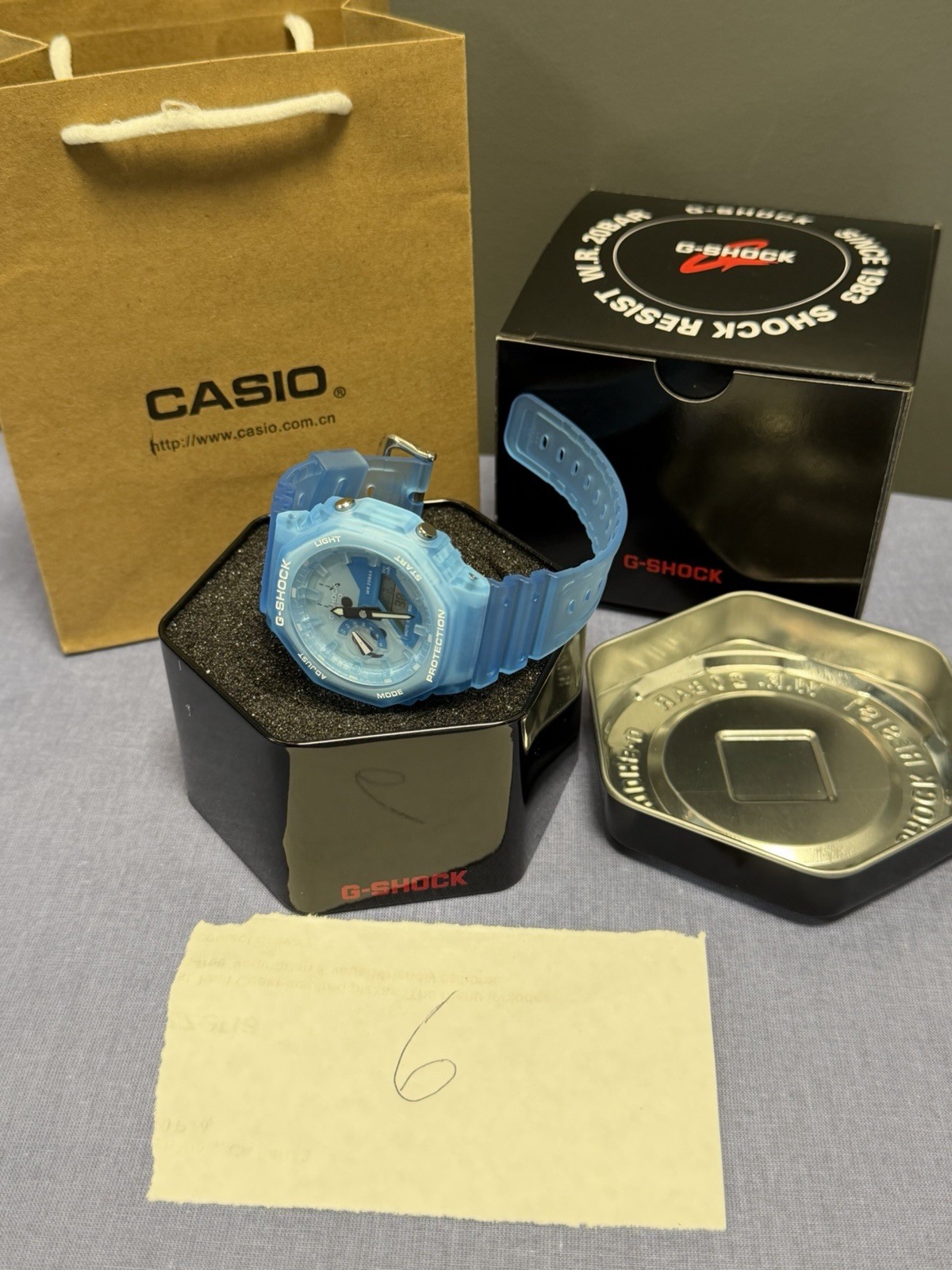 New Casio G-Shock GA2100 Blue Digital Watch