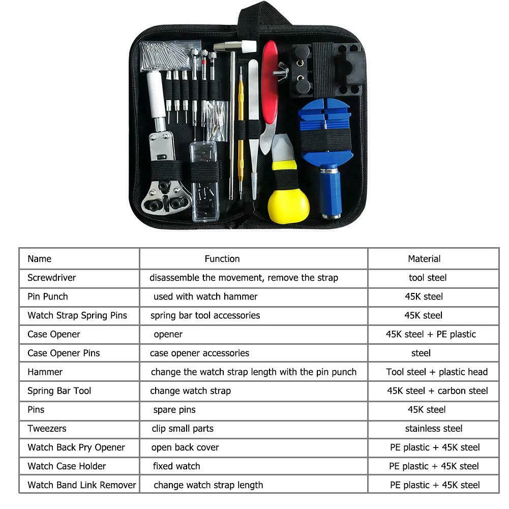 Watchmaker Repair Kit – Back Case Opener, Spring Bar & Link Pin Tool for watch