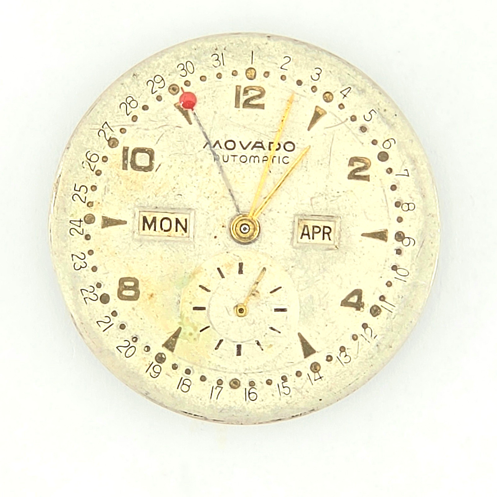 MOVADO CAL. 475 TRIPLE DATE MOVEMENT