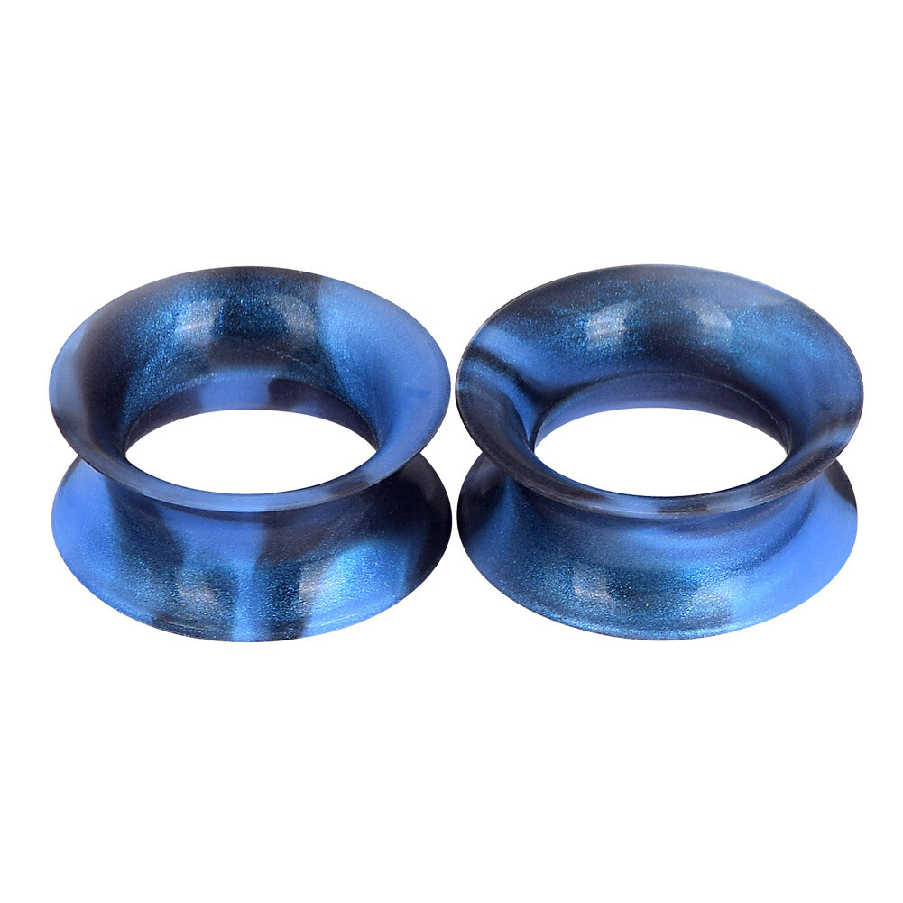 Pair Colorful Soft Silicone Ear Gauges Plugs Ear Flesh Tunnels Expander 2g-3/4″