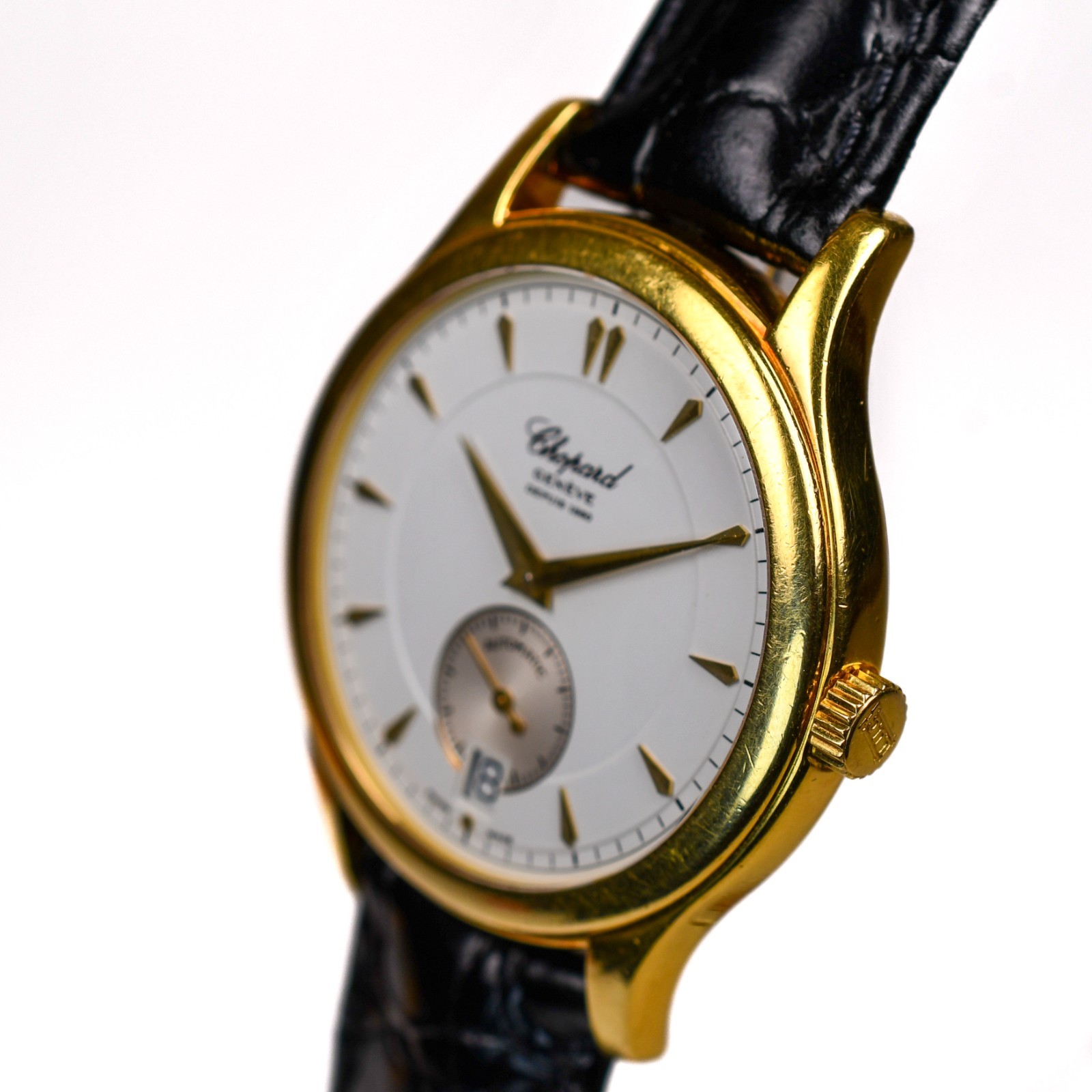 Chopard 16/1860 36mm 1998 Caliber 3.96 18k Yellow Gold Full Set Double Back Auto