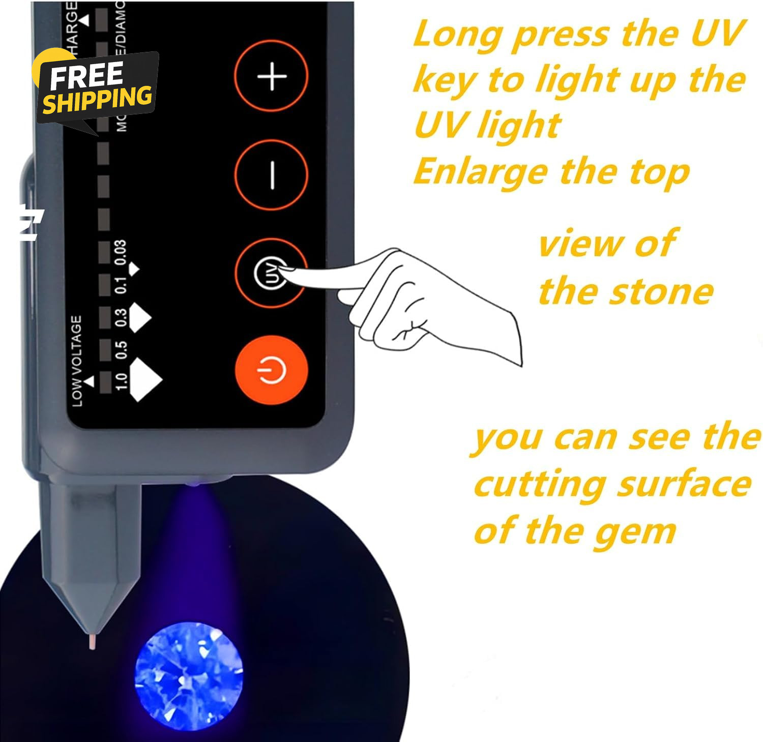 Professional Diamond Tester Rechargeable,High Accuracy Jewelry Diamond Tester