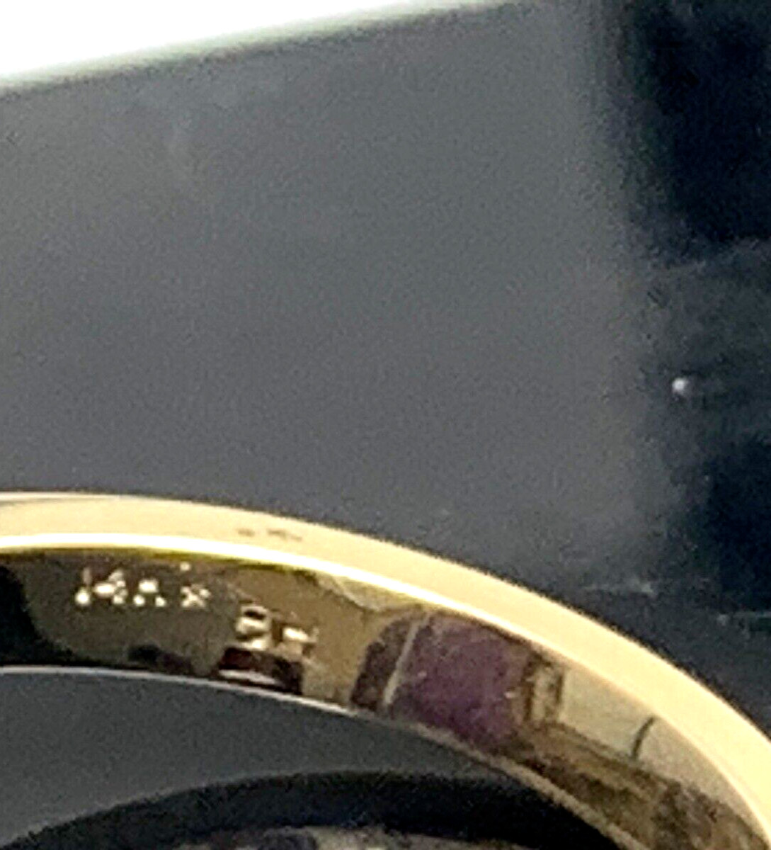 Purple Gemstone Cocktail Ring 14k Yellow Gold Women’s Estate Jewelry Size 6.25