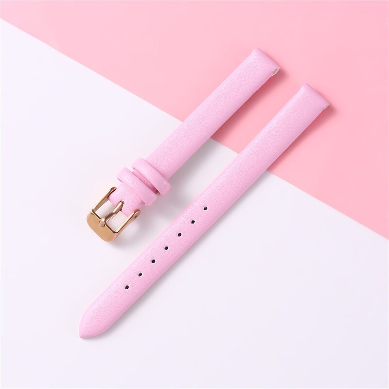 Quality Double Sided Cowhide Genuine Leather Watch Band Strap 8 10 12 14 16mm