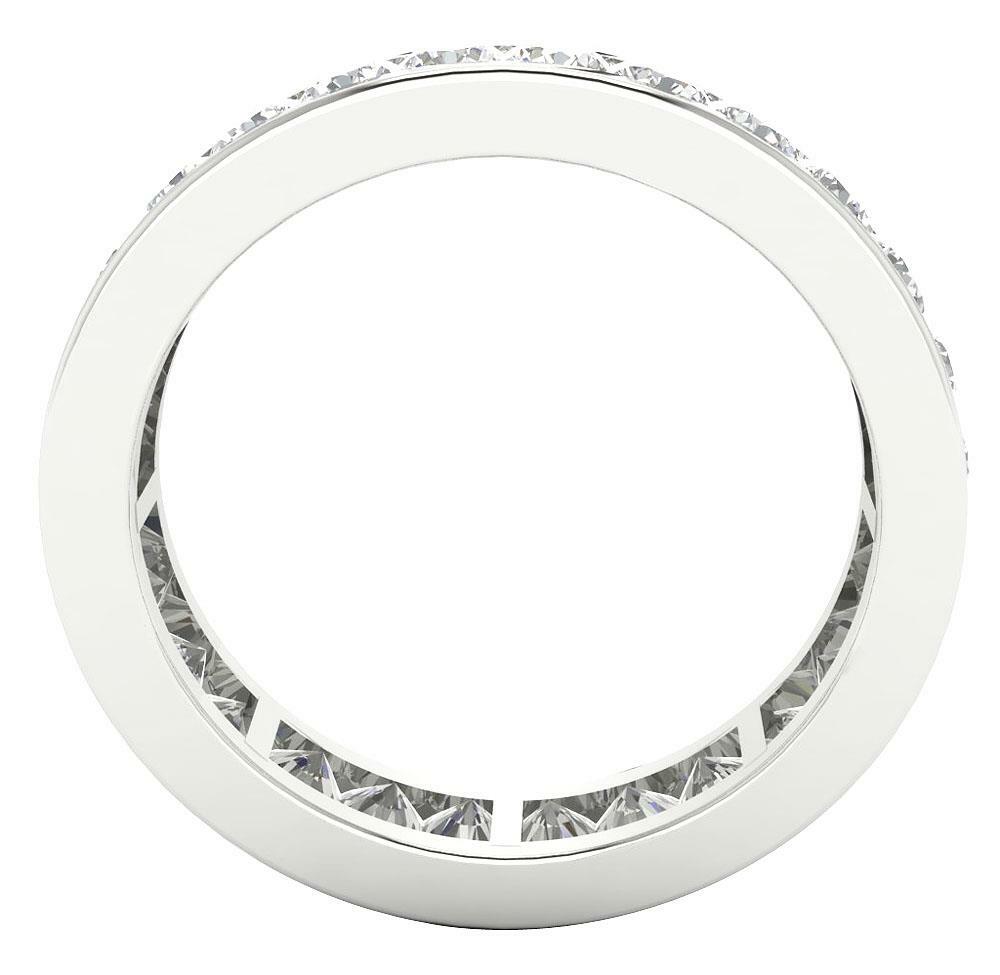 Natural Diamond Channel Set Eternity Ring I1 G 2.00 Ct 14K Gold Size Selectable