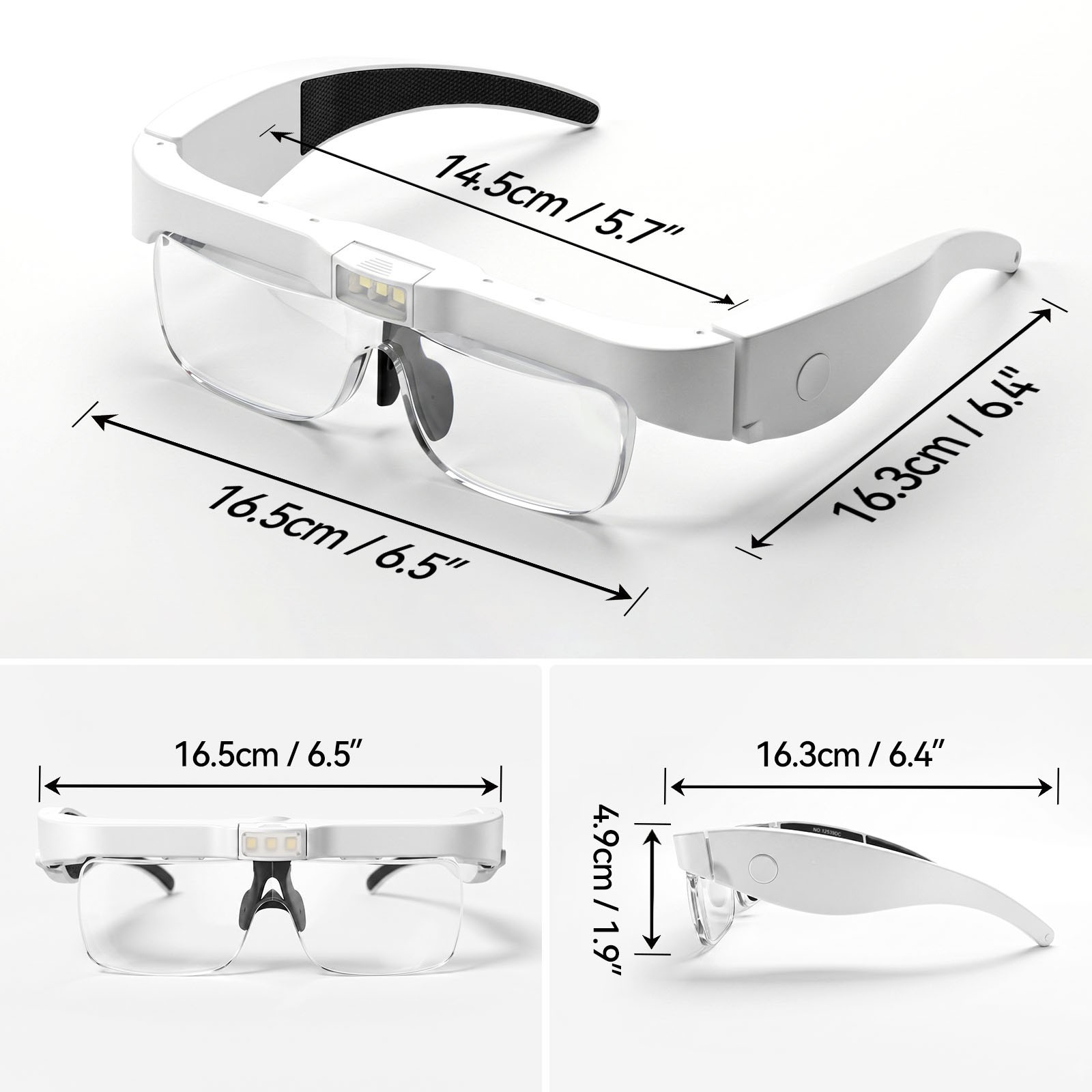 ARTDOT Magnifying Glasses with Light Headband Magnifier Set for Reading Jewelers