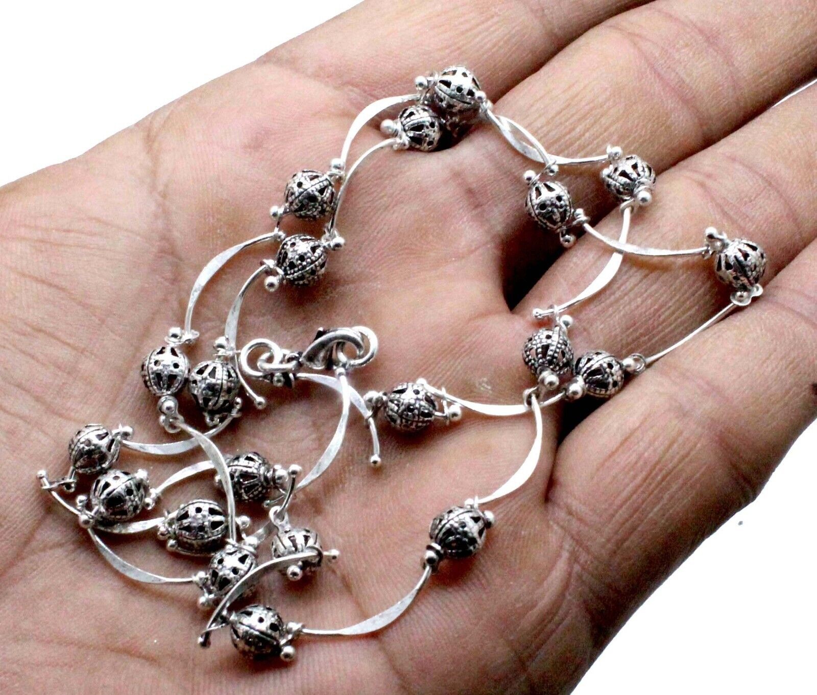 925 Sterling Silver Handcrafted Jewelry Lovely Lovely Chain Necklace