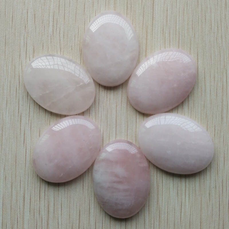 12pcs Natural Stone Mixed Oval CAB CABOCHON Beads 30x40mm DIY Jewelry No Holes