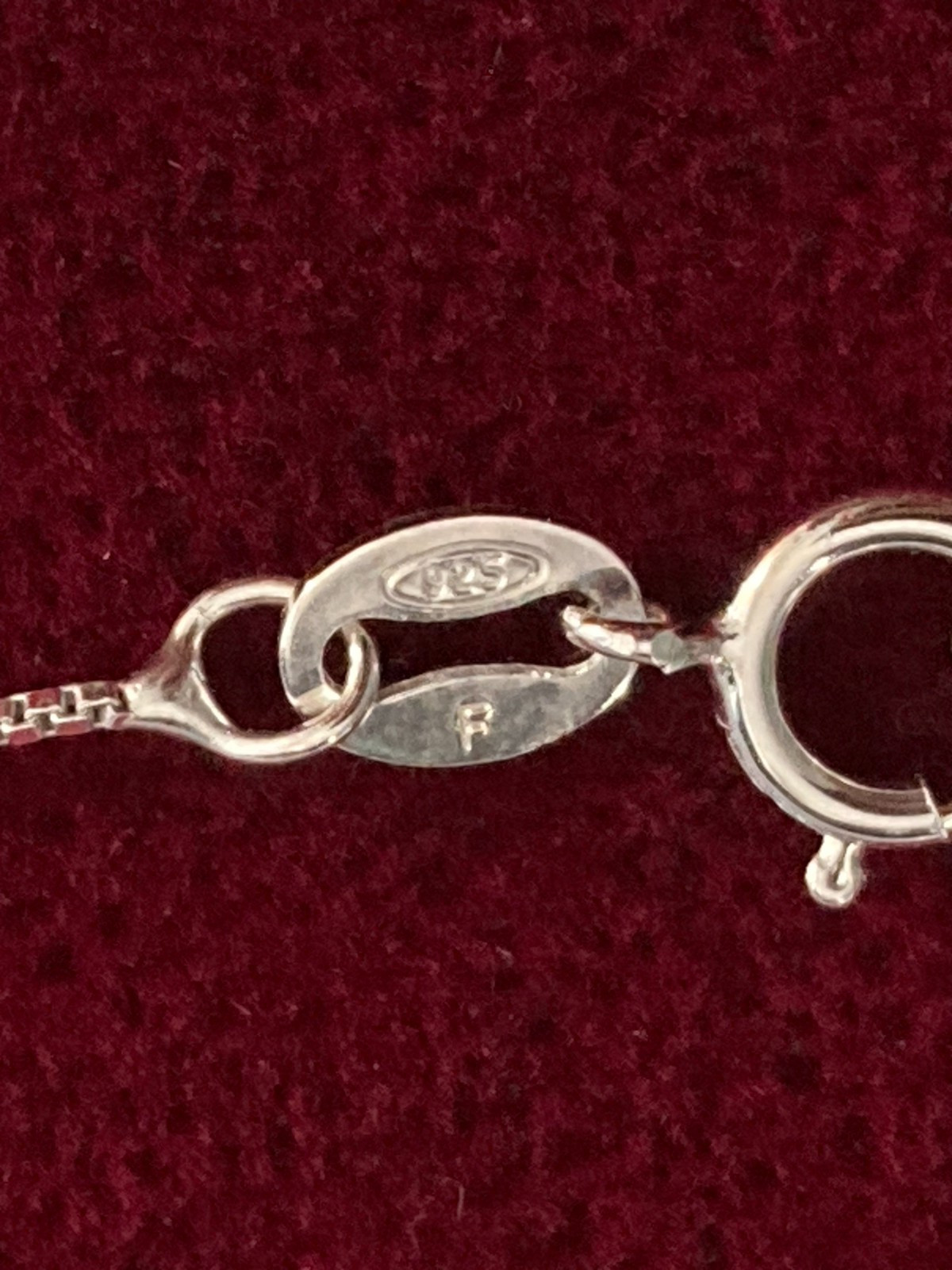 .925 Sterling Silver 18″ Box Chain Necklace 0.5mm Spring Ring