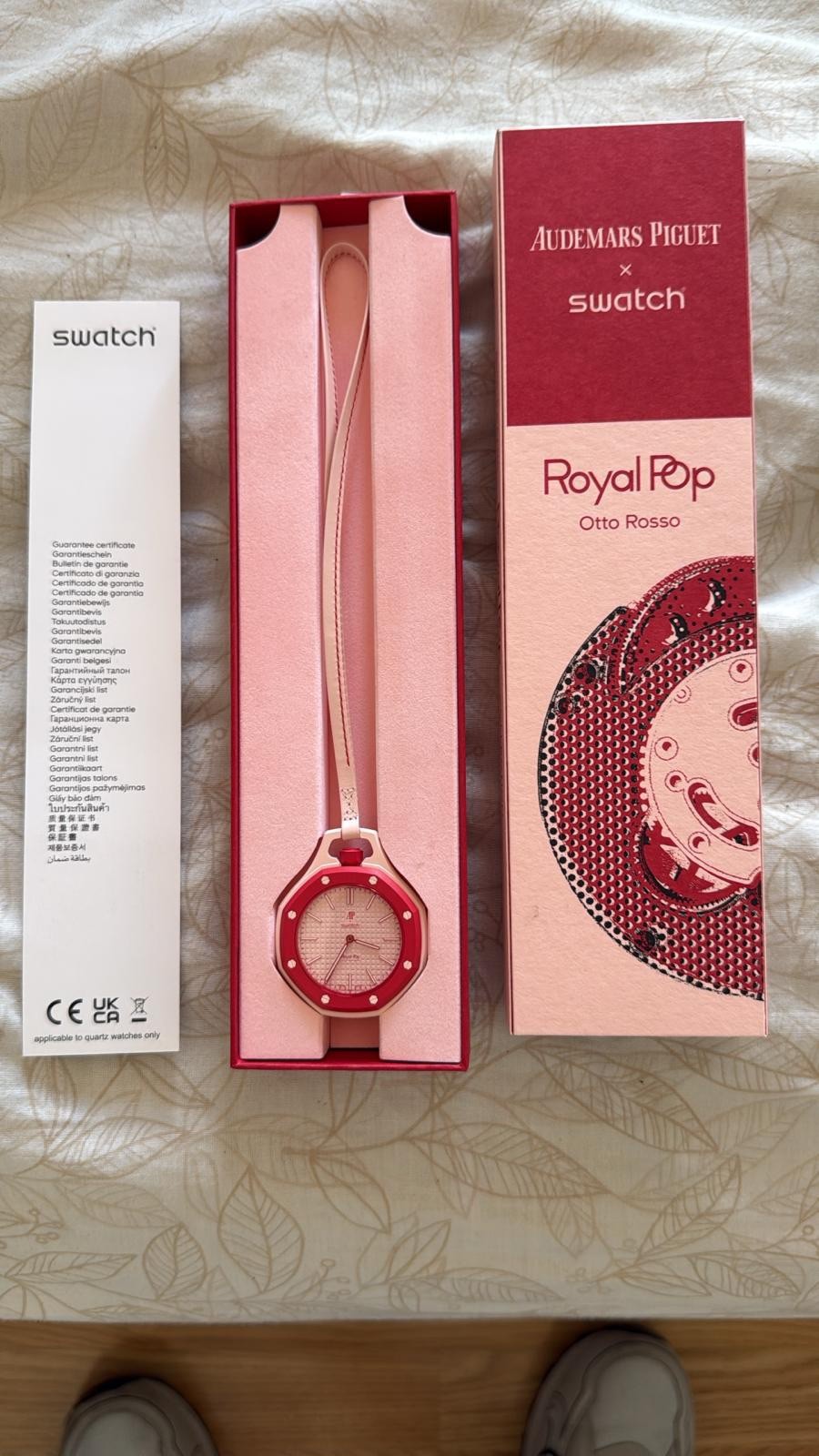 AP X SWATCH ROYAL POP OTTO ROSSO quick ship trusted seller w/ PAPERS