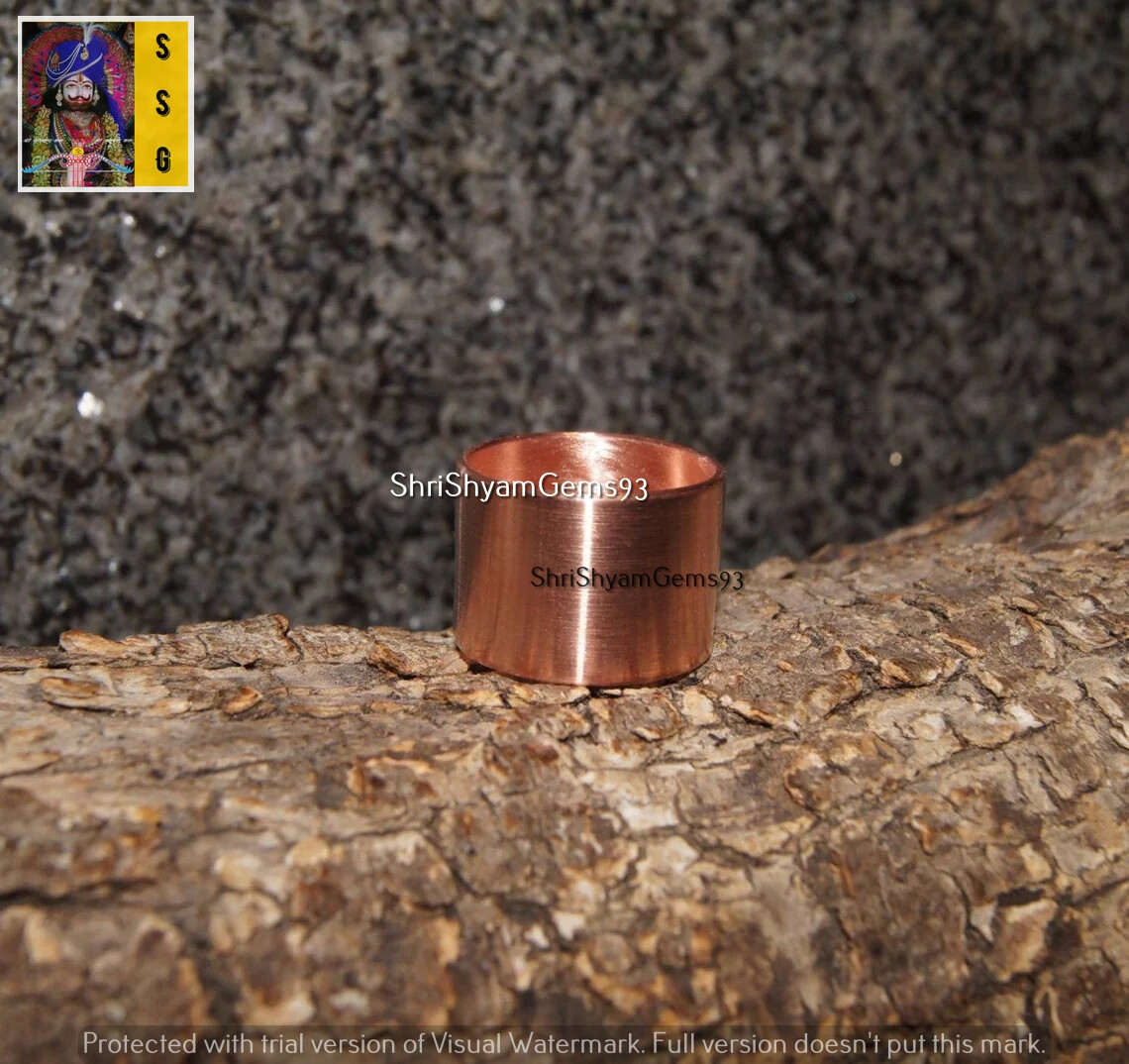 Pure Copper Ring Copper Wide Band Ring Solid Copper Ring Women & Men’s Ring