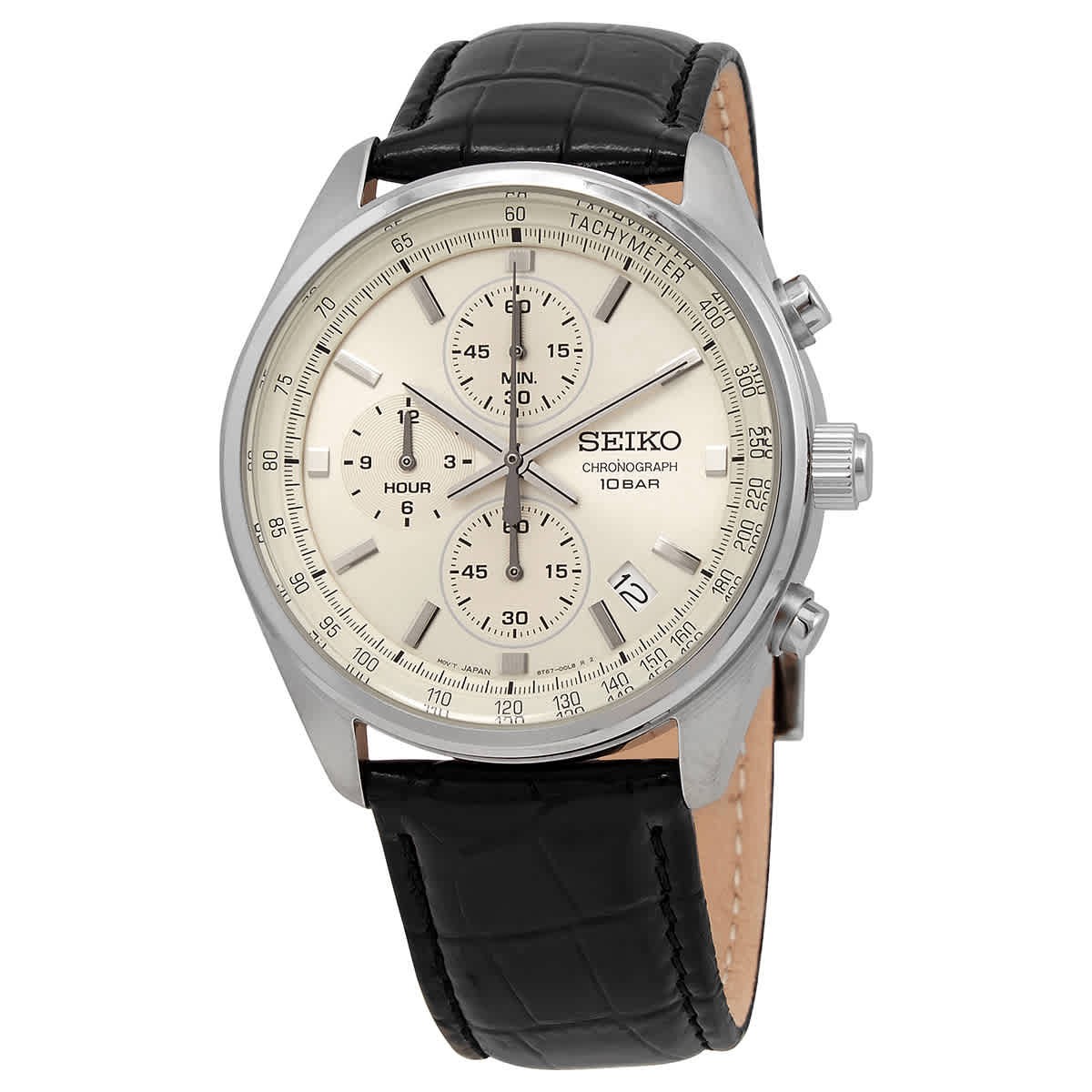 Seiko Chronograph Quartz Champagne Dial Men’s Watch SSB383