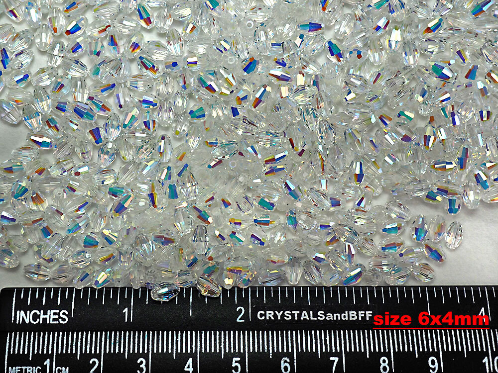 Crystal AB, Preciosa Genuine Czech MC Olive Crystal Beads, barrel shape #5200