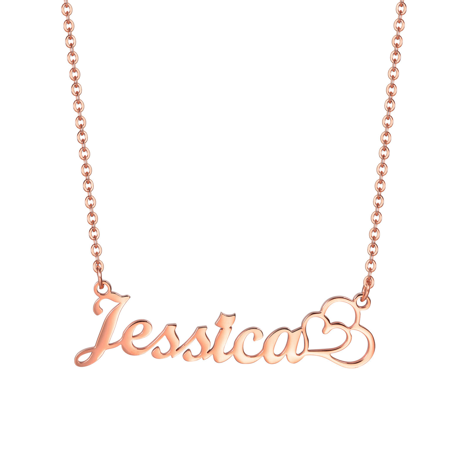 Personalized Name Custom Letter Gold Women Necklace Stainless Steel Pendant Gift