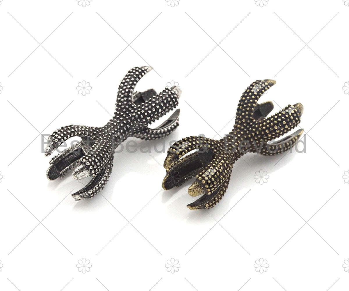 Antique Color Eagle Claw Connector Beads for Jewelry Making, 10x24mm – sku#Y271