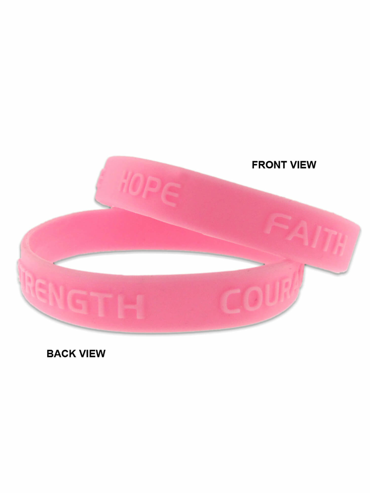 PinMart’s Pink Breast Cancer Awareness Rubber Bracelet