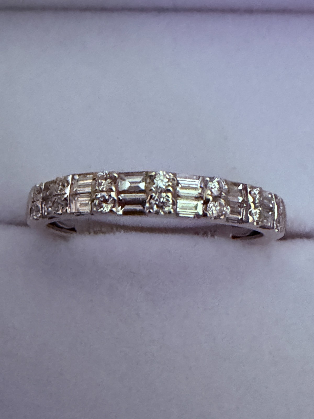 14k White Gold Natural Diamond Ring .50ctw. H.J. NAMDAR SI1/H Modern Elegance