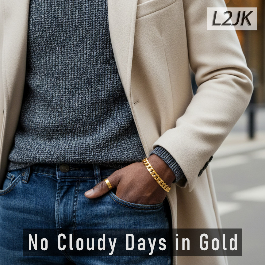 Concave Cuban Link Chain 10mm Bracelet 8.5″ | 14K Gold Plated HipHop Men Fashion
