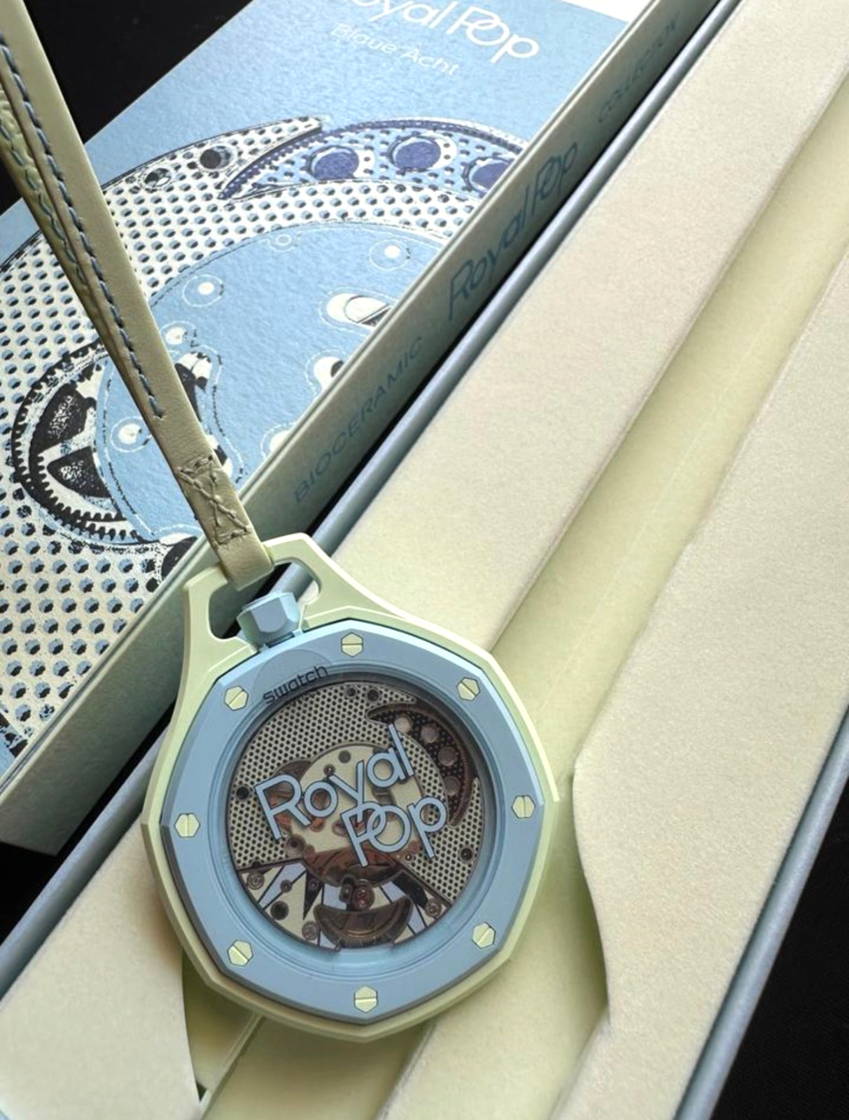 Swatch × Audemars Piguet Royal Pop “Blaue Acht” — Ref. SSX03L101N