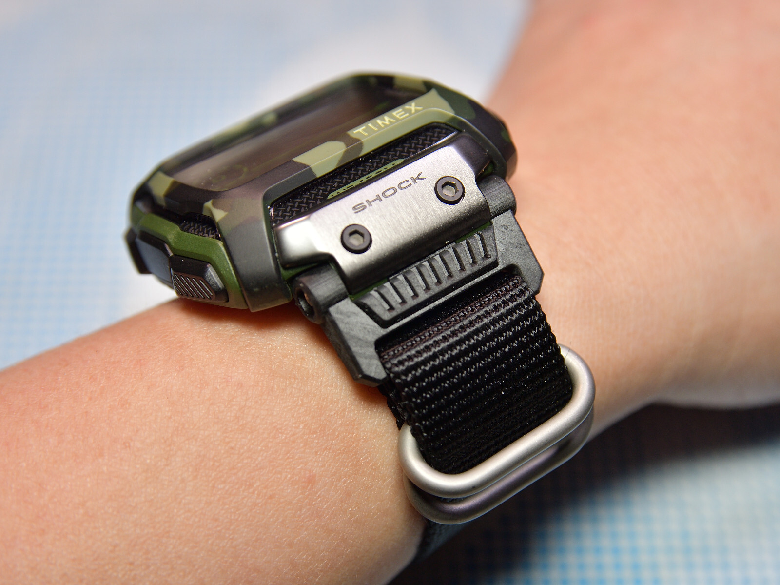 Resin Watch Strap & Band Adapter for Timex TW5M20400 Command Shock CAT 54mm