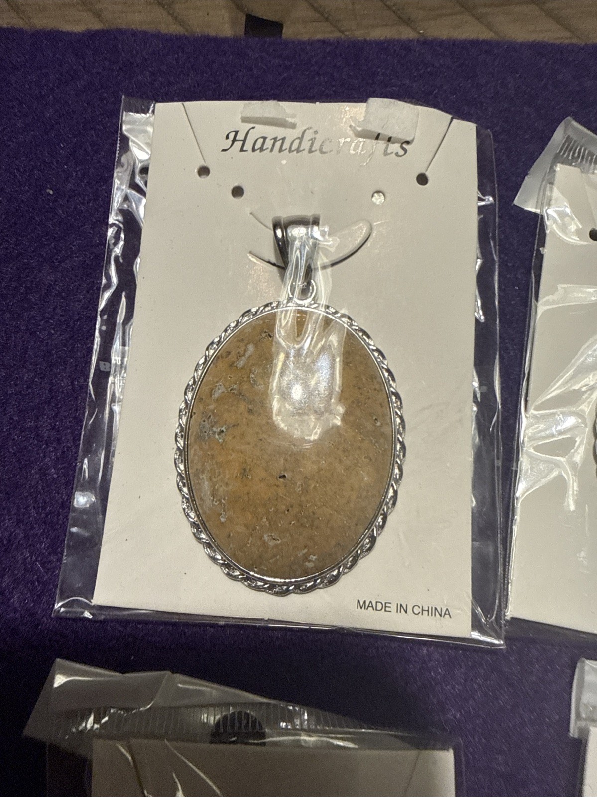 Hand Polished 40×30 Classic Oval Pendant Set 4 Assorted Stones. JTV