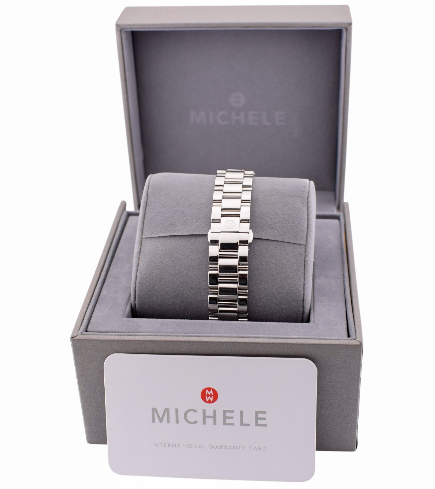 Michele Milou Park MW15C01A2025 Stainless Steel Ladies Diamond Watch $1045.00