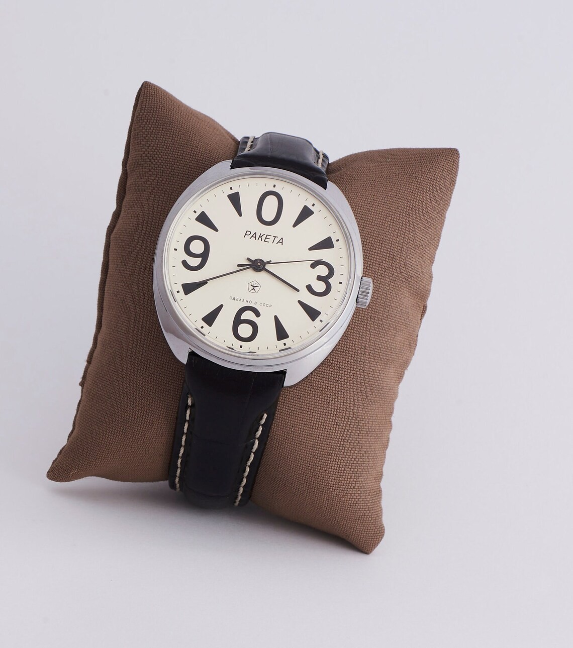 Rare Raketa Big Zero Soviet Mens Watch 2609 WRISTWATCH USSR Service