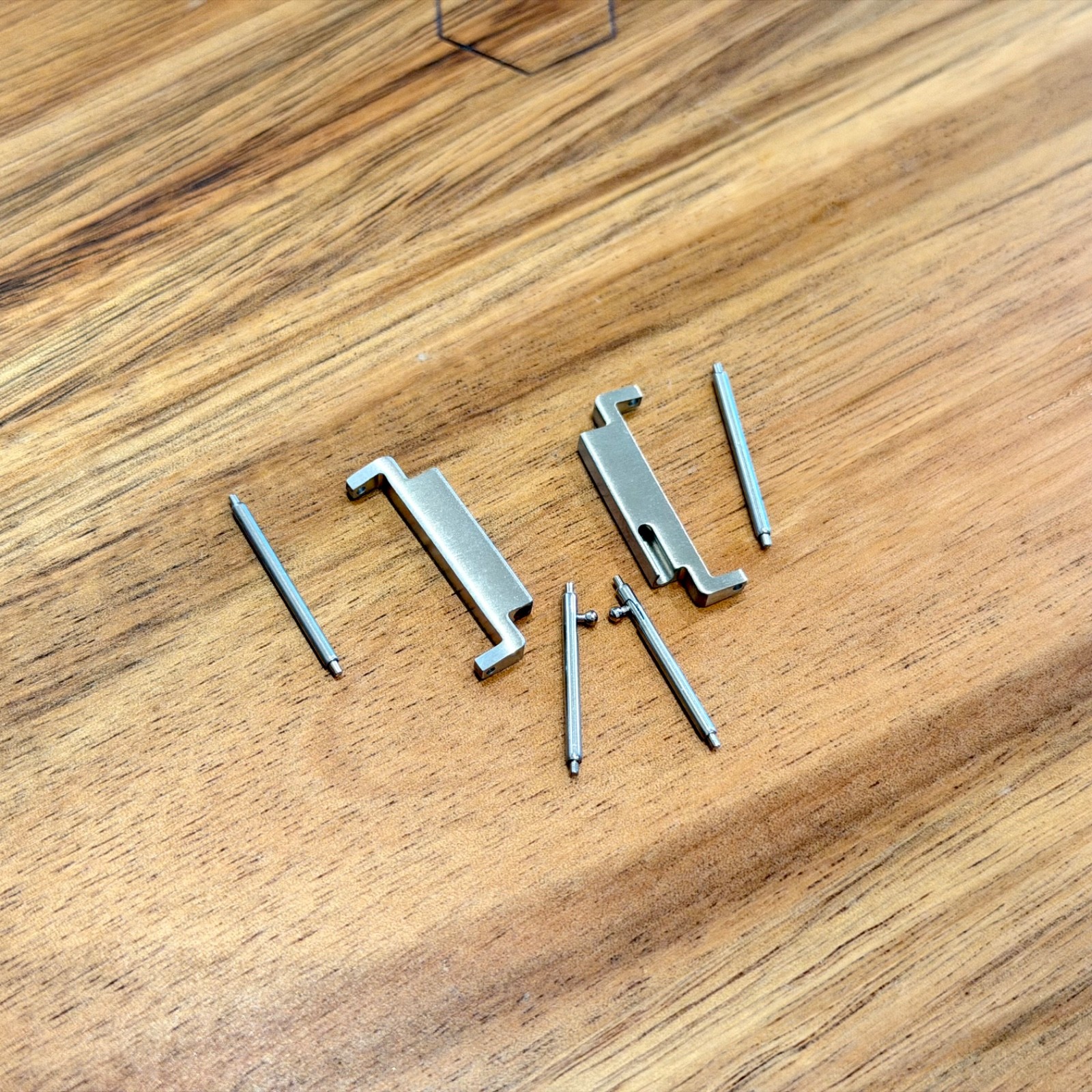 22mm Strap Adapter for 18mm Watch Lugs Quick Release Stainless Steel Brushed Set