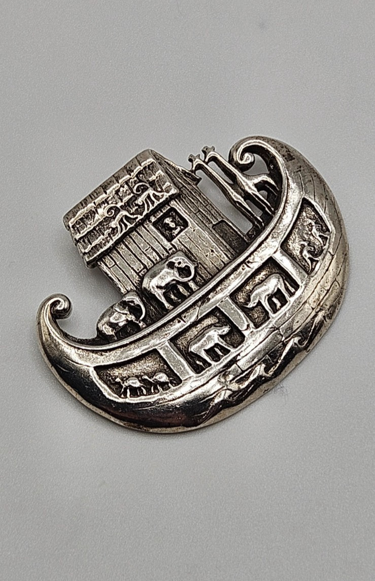 Sterling silver Noahs Ark pendant