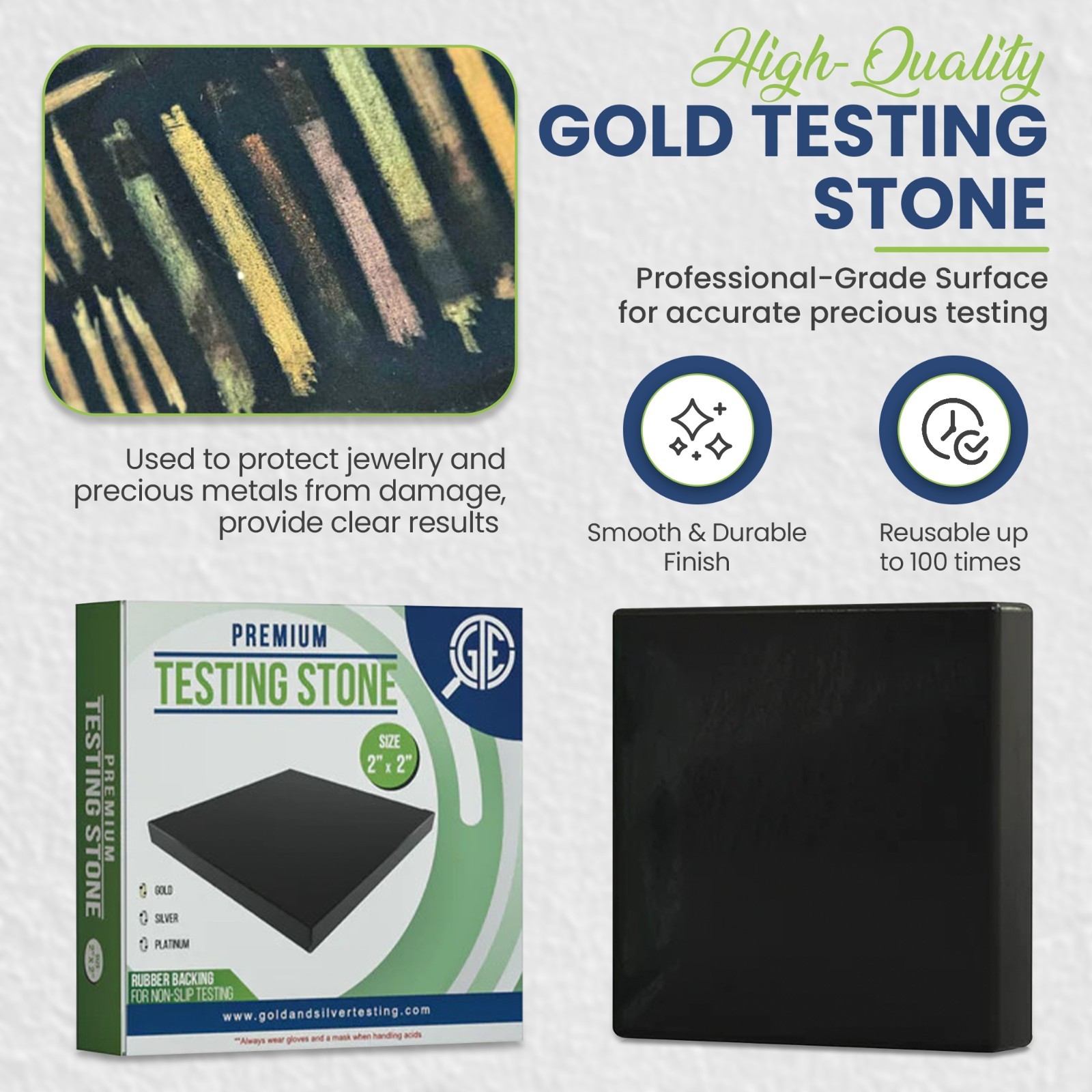 JSP Gold Testing Acid 10K 14K 18K Kit Scratch Tester Stone Jewelry Test Detect