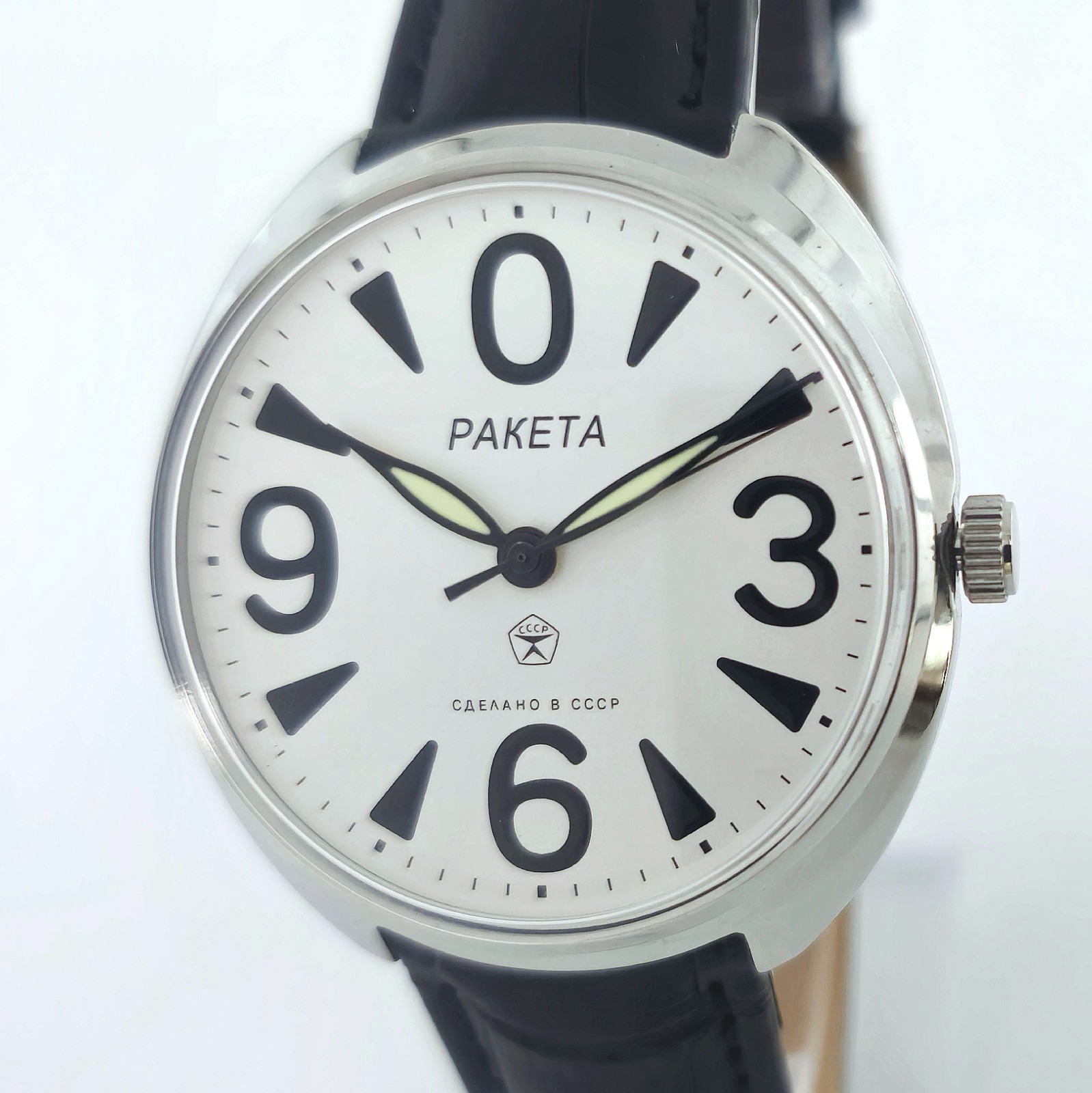 WATCH USSR RAKETA Big Zero 2609.HA Rare Vintage SOVIET Mechanical Wristwatch