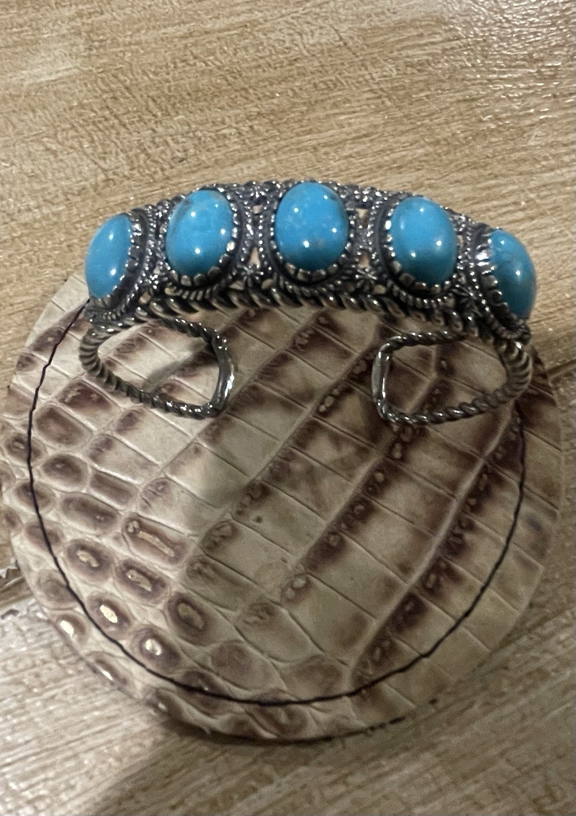 Carolyn Pollack Turquoise Sterling Silver Cuff Bracelet